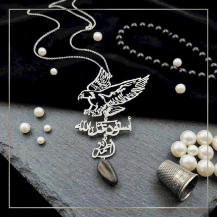 تعليقة سيارة " نسر الأصالة " المخصصة مع كسرة العود الطبيعي